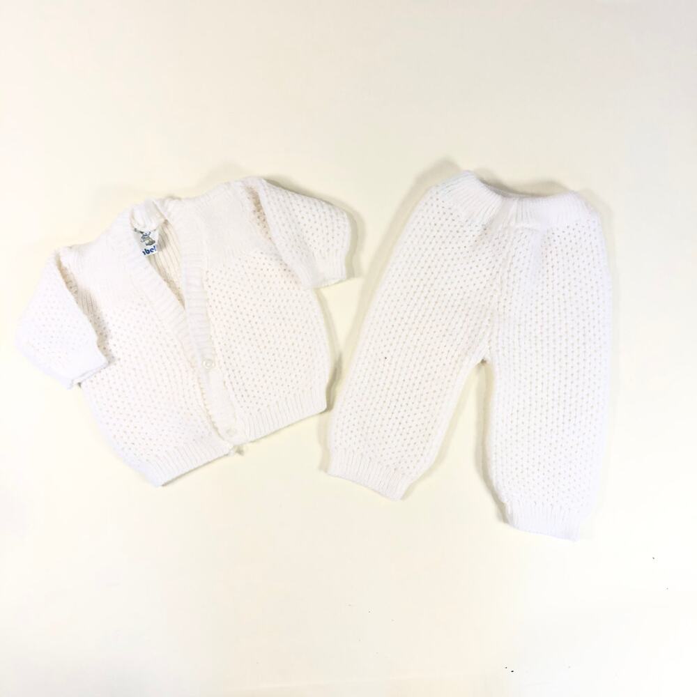 BABY HANDMADE KNIT SET SIZE 6M